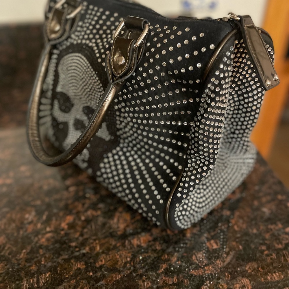 Rhinestone Skull Purse